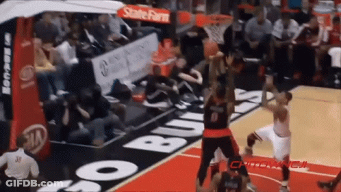 A Basketball Player With The Number 8 On His Jersey GIF