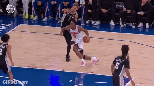 A Basketball Player With The Number 8 On His Shirt GIF