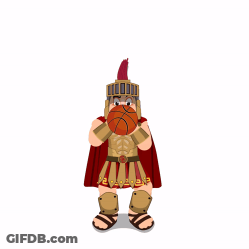 A Basketball With A Red Number 1 On It GIF
