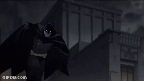 A Bat Is Flying Over A City At Night With A Full Moon In The Sky . GIF