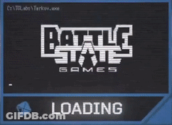 A Battle State Games Loading Screen Is Displayed On A Computer Screen GIF