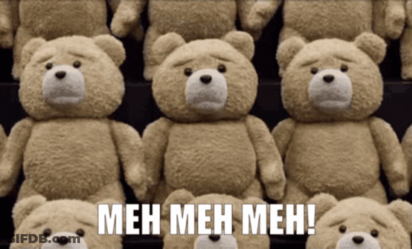 A Bear Saying Meh GIF