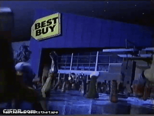 A Best Buy Store Is Shown In A Video GIF
