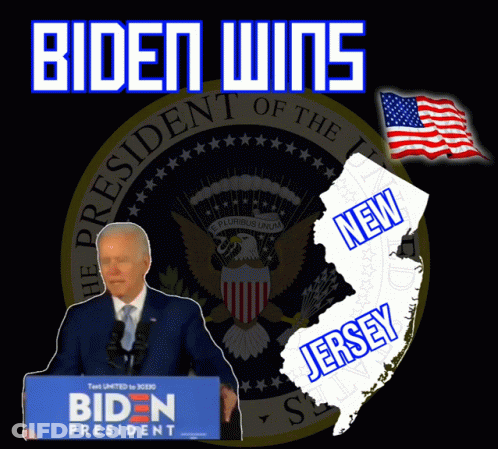 Biden Poster Man Holding Biden President Sign GIF