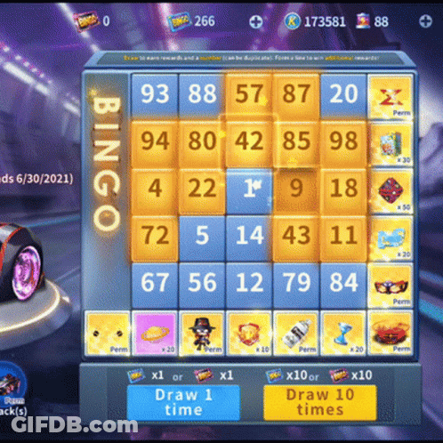 A Bingo Game Is Being Played On A Computer GIF