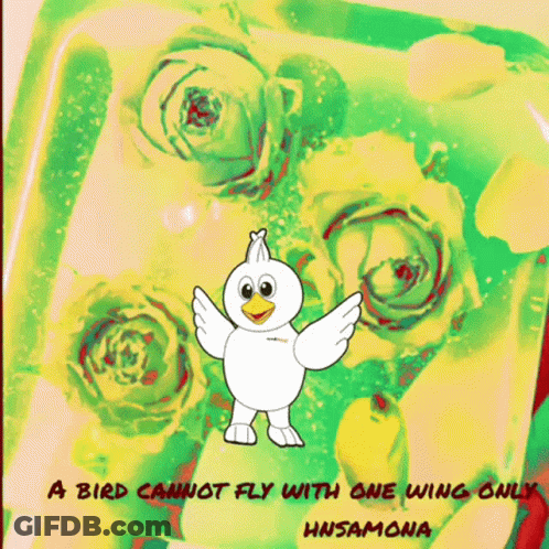 A Bird Cannot Fly With One Wing Only Hinsamona GIF