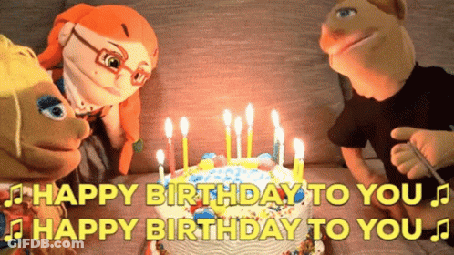 A Birthday Cake With Candles And The Words Happy Birthday To You On It GIF