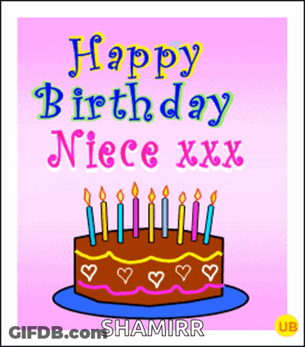A Birthday Card For A Niece Named Shamirr GIF