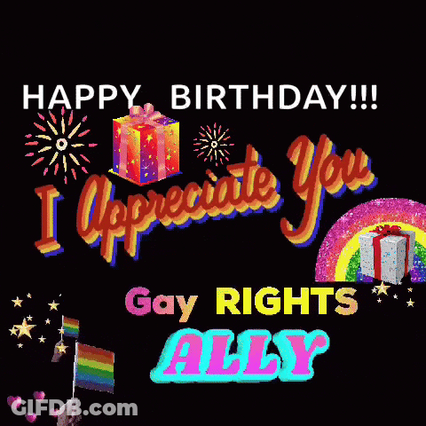 A Birthday Card That Says Happy Birthday And I Appreciate You GIF