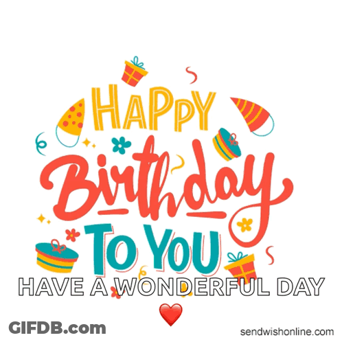 A Birthday Card That Says Happy Birthday To You GIF