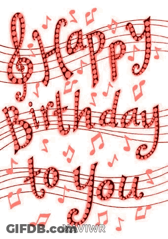 A Birthday Card That Says Happy Birthday To You On It GIF