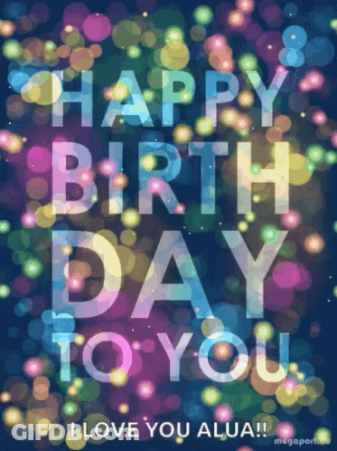 A Birthday Card That Says Happy Birthday To You On It GIF