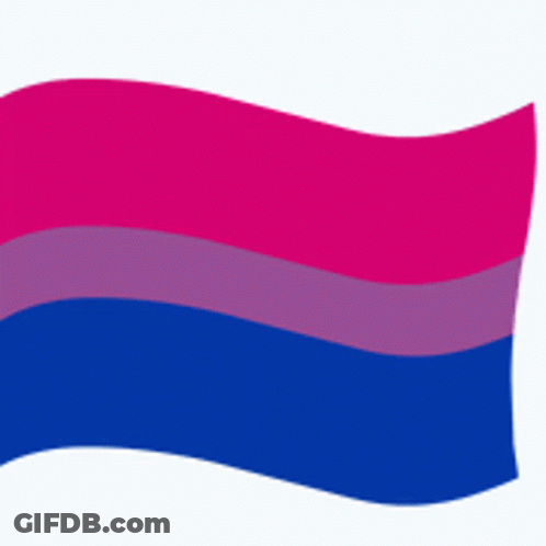 A Bisexual Flag With Pink Purple And Blue Stripes GIF
