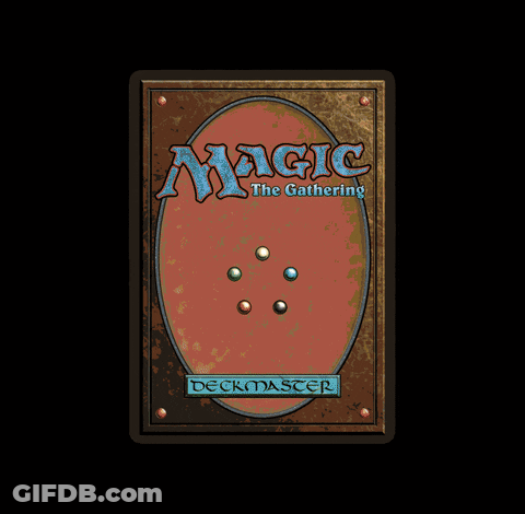 A Black And White Card With The Name Leonin Warleader GIF