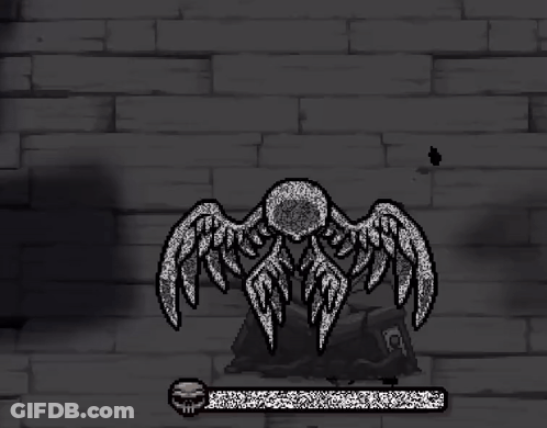 Black And White Bird Flying With Wings Spread GIF