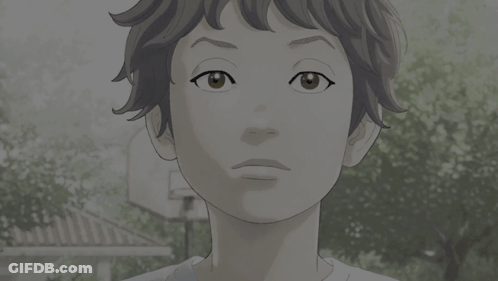 A Black And White Drawing Of A Boy 'S Face With A Basketball Hoop In The Background GIF
