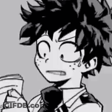 A Black And White Drawing Of A Boy Wearing A Suit And Tie . GIF