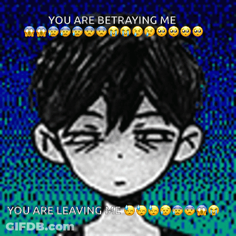 Black And White Drawing Of Boy Saying You Are Betraying Me GIF