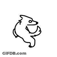 A Black And White Drawing Of A Cartoon Character With A Mustache . GIF