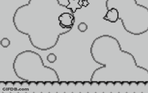 A Black And White Drawing Of A Cartoon Character With Bubbles In The Background GIF