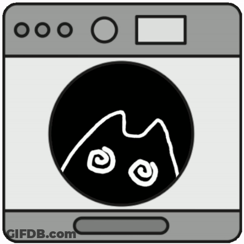 A Black And White Drawing Of A Cat 'S Face GIF