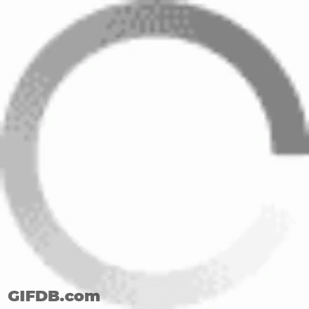 A Black And White Drawing Of A Circle With A Gray Border On A White Background . GIF