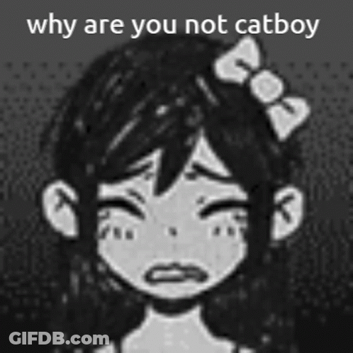 A Black And White Drawing Of A Girl With A Bow In Her Hair Is Crying . GIF