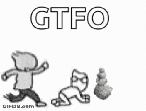 A Black And White Drawing Of A Man , A Cat And A Bag Of Money . GIF