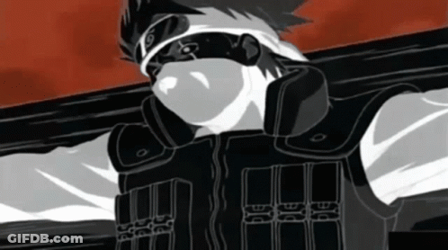 A Black And White Drawing Of A Man Holding A Gun GIF