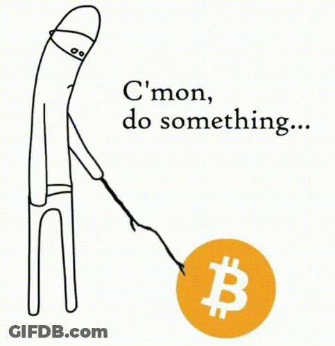 A Black And White Drawing Of A Man Holding A Stick And A Coin With The Letter B On It GIF