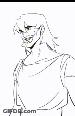 A Black And White Drawing Of A Man 'S Arm GIF