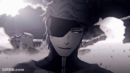 A Black And White Drawing Of A Man Wearing A Mask GIF