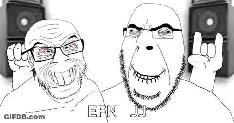 A Black And White Drawing Of A Man With A Beard And Glasses Making A Rock Sign . GIF