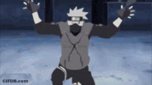 A Black And White Drawing Of A Man With A Mask On GIF