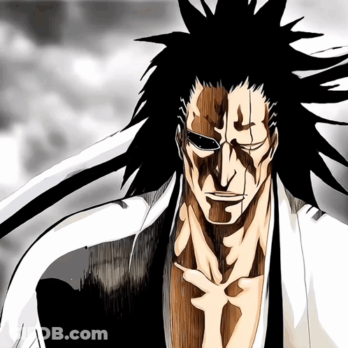 A Black And White Drawing Of A Man With A White Shirt On GIF