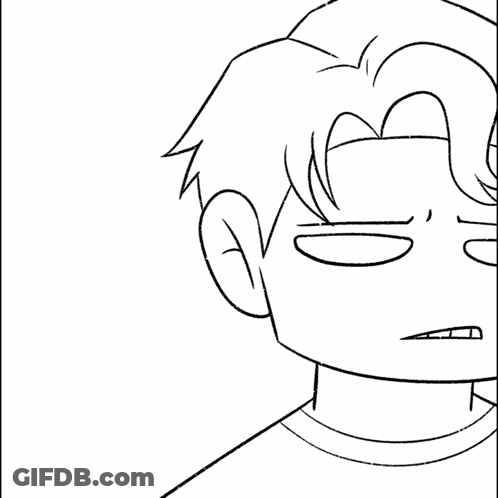 A Black And White Drawing Of A Man With The Words " I 'Ll Never Forget This " On It GIF