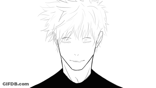 A Black And White Drawing Of A Man With The Words " Nah Id Win " On The Bottom GIF
