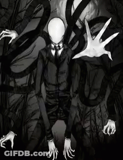 A Black And White Drawing Of A Monster With A Skeleton Body And Clawed Hands . GIF