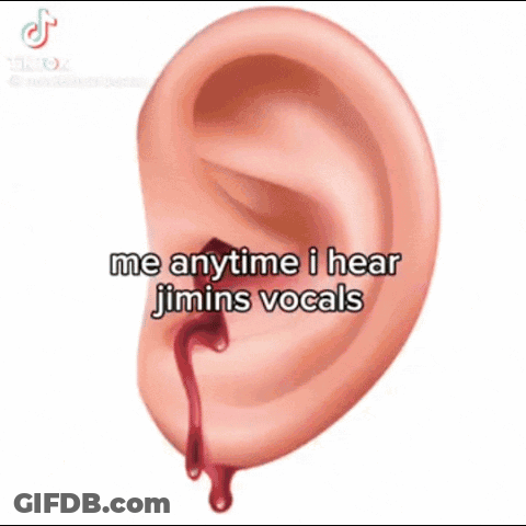 A Black And White Drawing Of A Person Covering Their Ears With Their Hands And A Bloody Finger . GIF