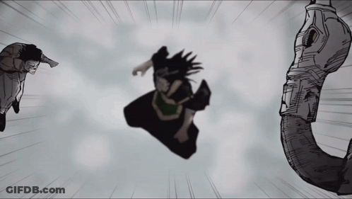 A Black And White Drawing Of A Person Flying Through The Air GIF