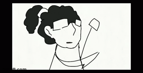 A Black And White Drawing Of A Person Giving A Thumbs Up . GIF