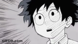 A Black And White Drawing Of A Person 'S Face With A Surprised Look On Their Face . GIF