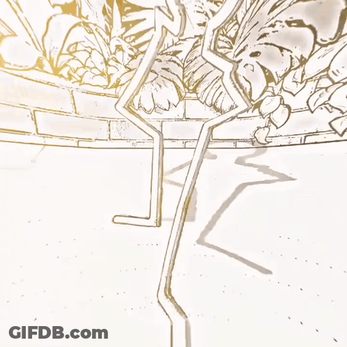 A Black And White Drawing Of A Person With A Key In Their Mouth GIF