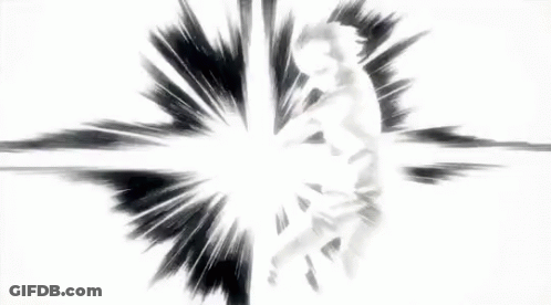 A Black And White Drawing Of A Person With A Light Coming Out Of Their Chest GIF