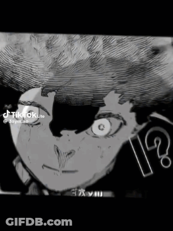 A Black And White Drawing Of A Person With A Question Mark GIF