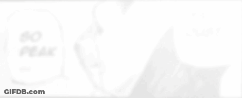 A Black And White Drawing Of A Person With A Speech Bubble That Says `` So Peak '' And `` Its Just '' . GIF