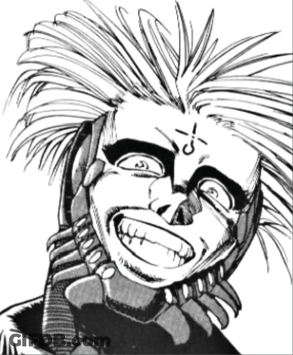 A Black And White Drawing Of A Person With A Tattoo On Their Face GIF