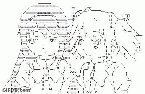 A Black And White Drawing Of A Person With Chinese Characters On It GIF