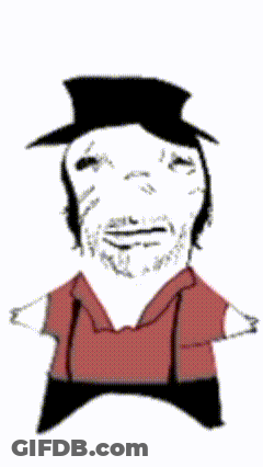 A Black And White Drawing Of A Person Yawning GIF