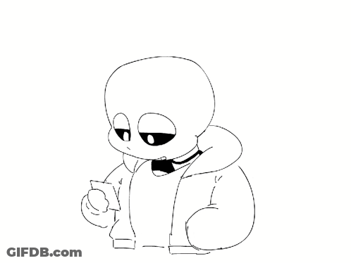 A Black And White Drawing Of A Skeleton With A Speech Bubble That Says Oh . GIF